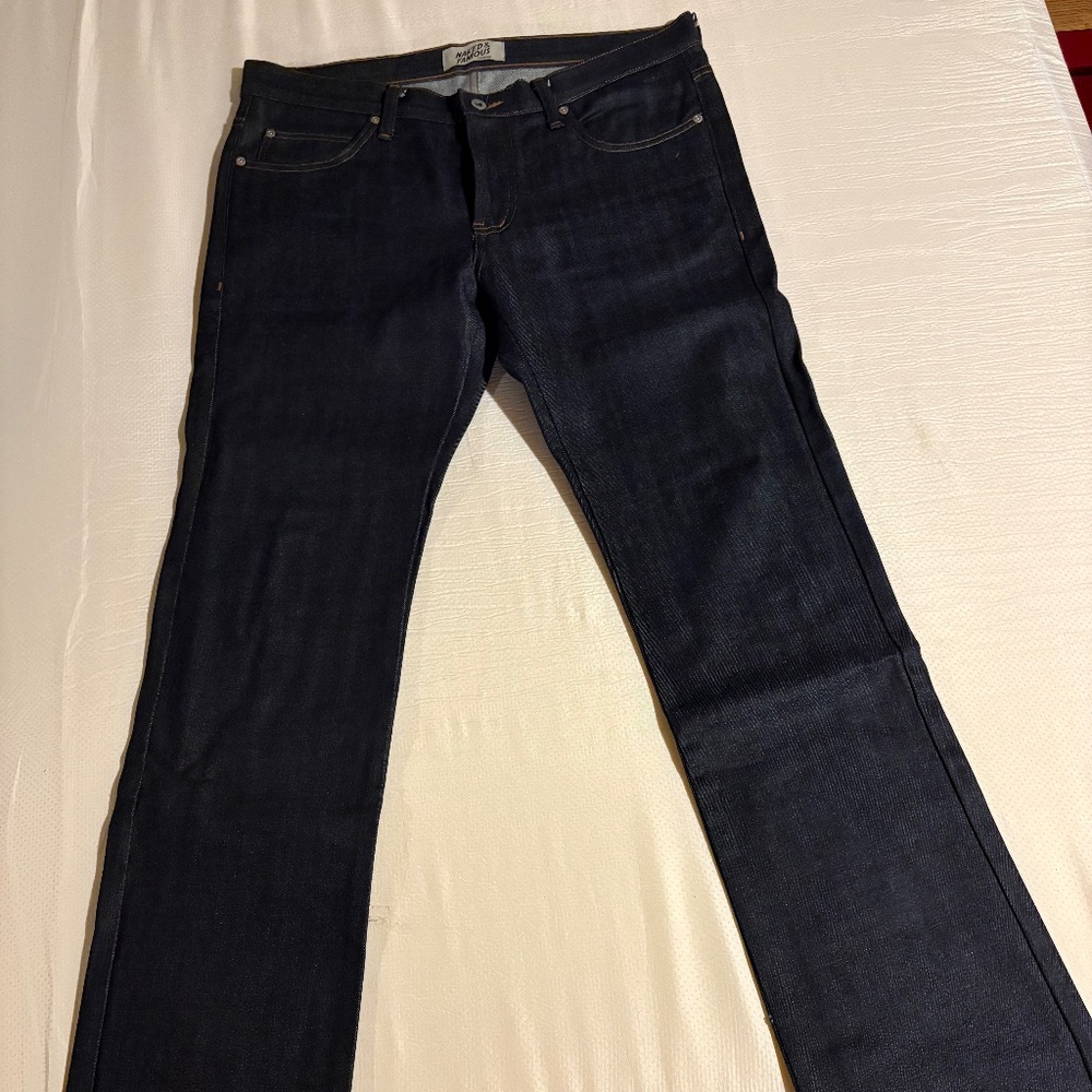Men’s Naked and Famous Raw Denim Jeans